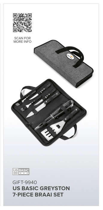US Basic Greyston 7-Piece Braai Set