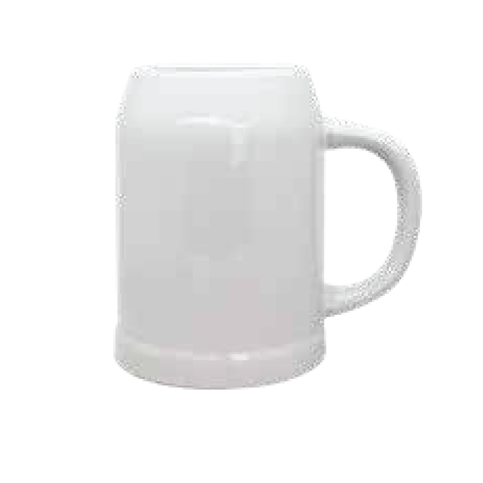 White German Ceramic Beer Mug  690ML (TO RIM)