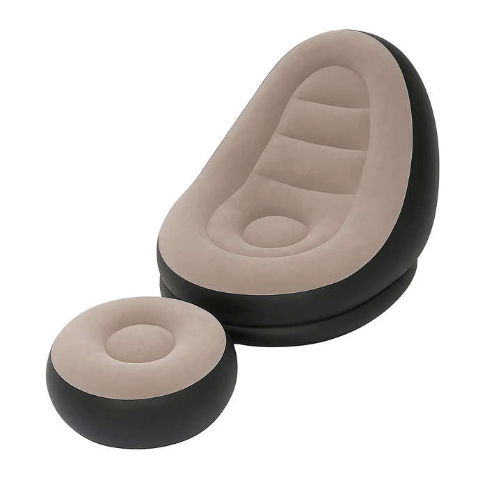 GOSCRAZY INFLATABLE ULTRA LOUNGE CHAIR BLOW UP CHAISE LOUNGE