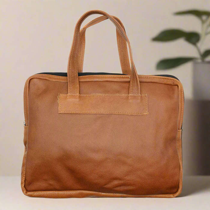 Leather Laptop Sleeve with Handle
