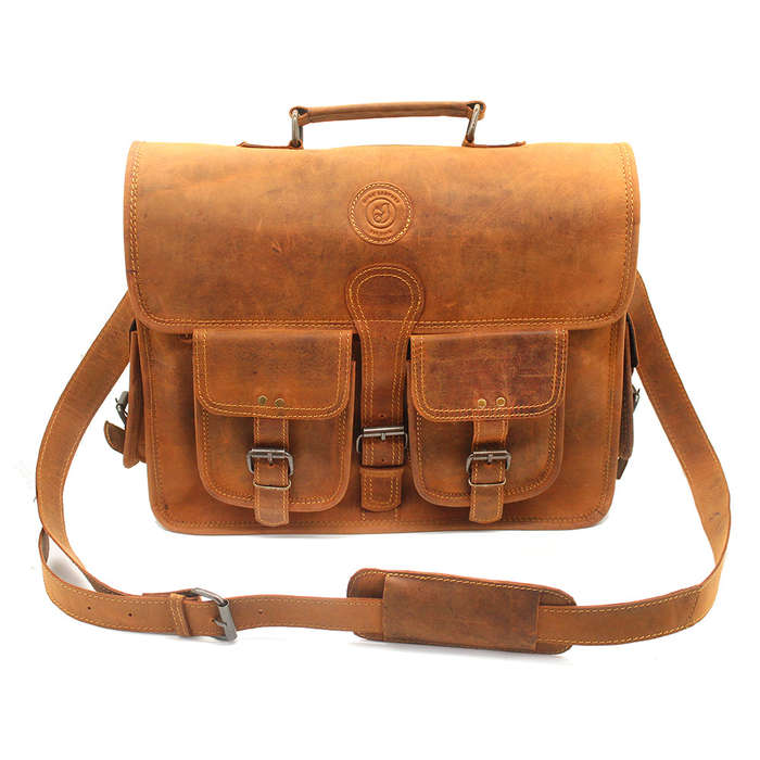 Barbados Leather Laptop Bag