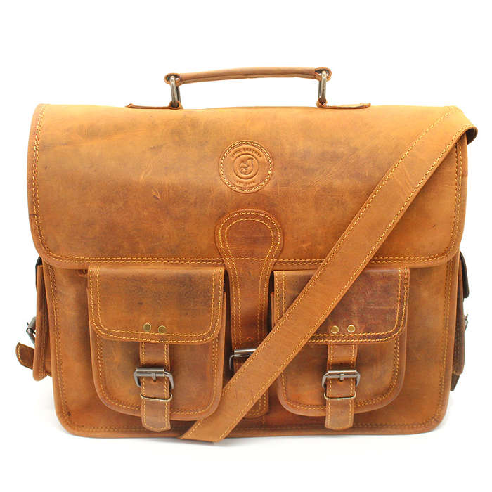 Barbados Leather Laptop Bag