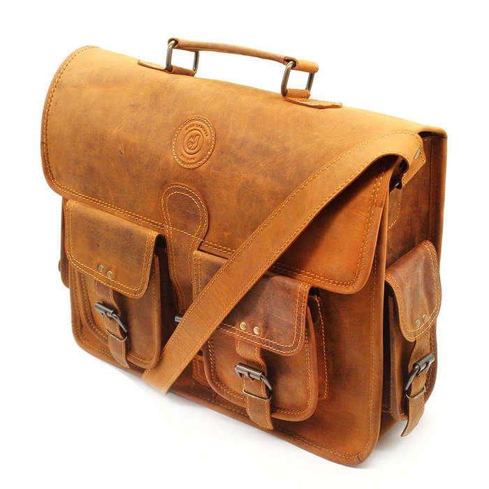 Barbados Leather Laptop Bag