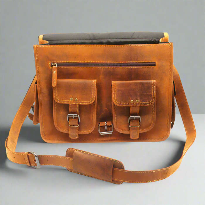 Barbados Leather Laptop Bag