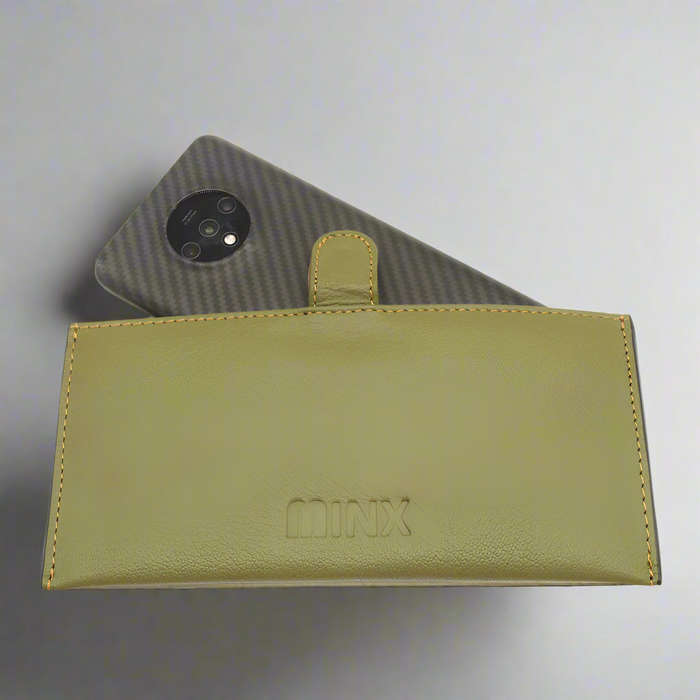 Sleek Green Leather Ladies Wallet