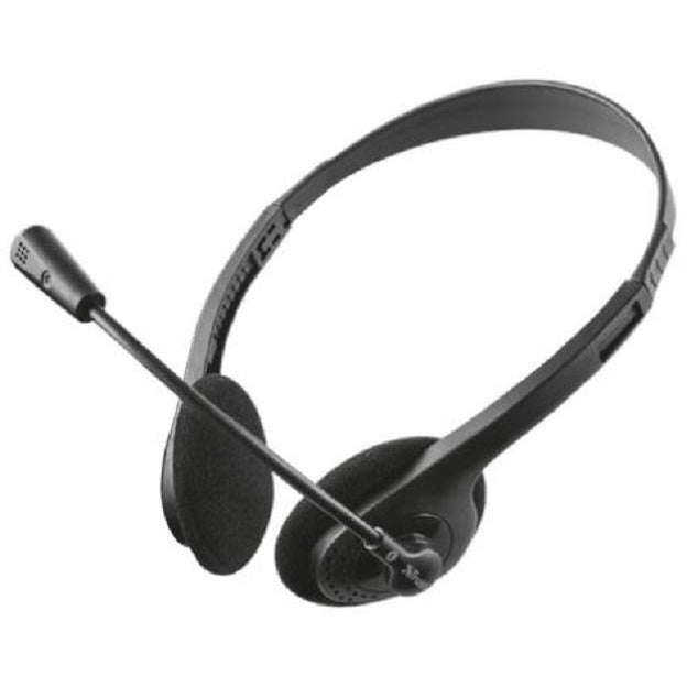 Chat-on ear Headset with adjustable microphone and VGA Webcam