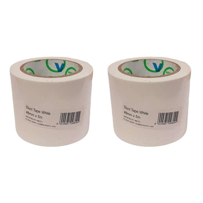AVAST Duct Tape White 48mm x 5m ( 2 Pack )