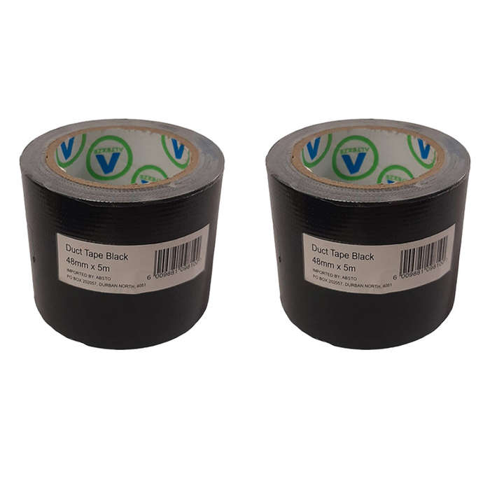 AVAST Duct Tape Black 48mm x 5m ( 2 Pack )