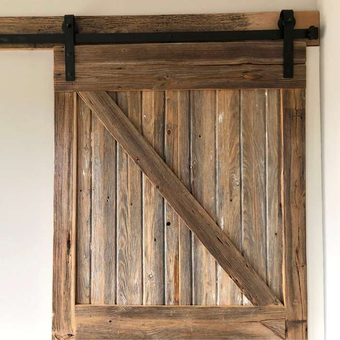 ROCO Single Barn Door Runner Complete Kit Black 2m