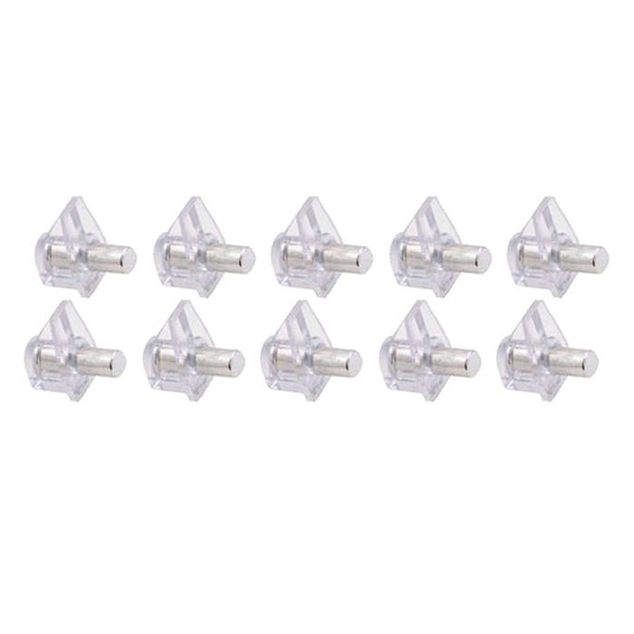 ROCO Prepack Shelf Support Clear With Steel Pin ( 10 Per Pack )