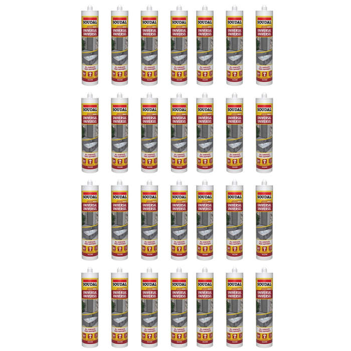 SOUDAL Universal Silicone Sealant Bronze 270ML ( 24 Pack )