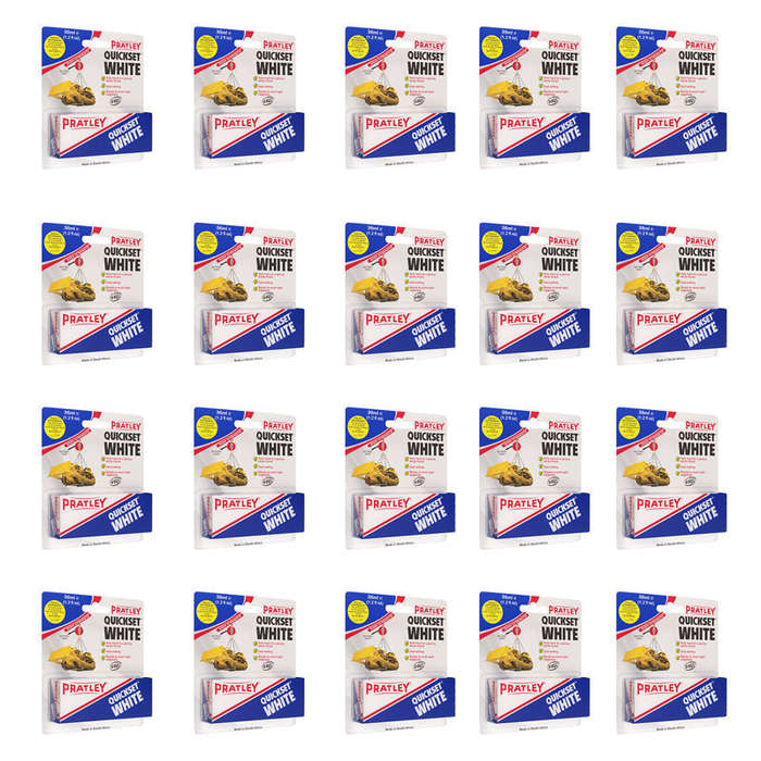 PRATLEY Adhesive Epoxy Quickset White 36ml ( 20 Pack )