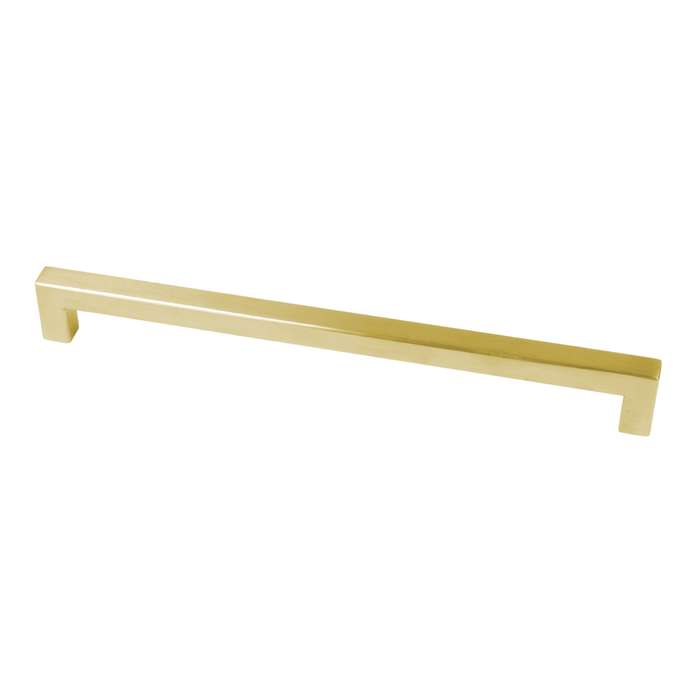 ROCO Cupboard Handle Bar Hollow Square Brushed Brass 128mm