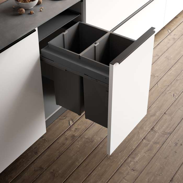 ROCO Pull Out Bin Evo Line Black
