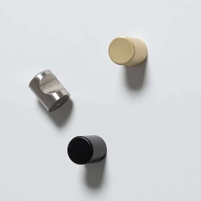 ROCO Cylindrical Drawer Knob Satin Chrome 20mm