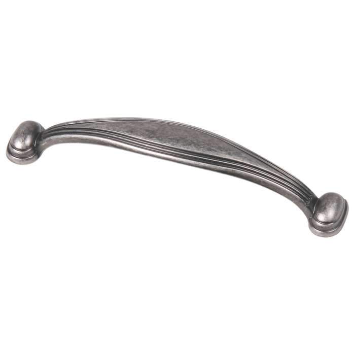 ROCO Victoria Antique Cupboard Handle Oxidised Tin 96mm ( 5 Pack )