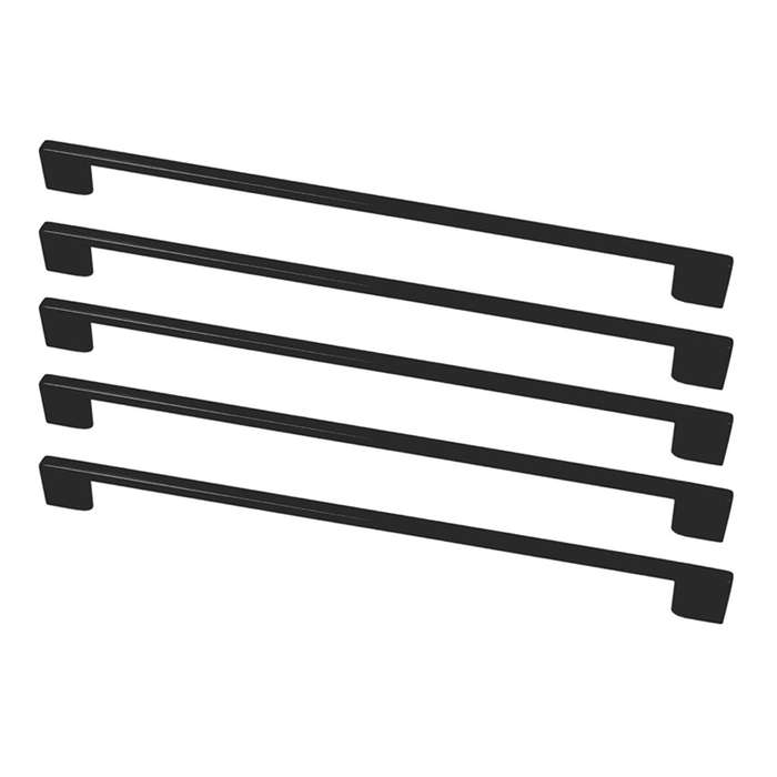 ROCO Neptune Aluminium Cupboard Handle Matt Black 192mm ( 5 Pack )