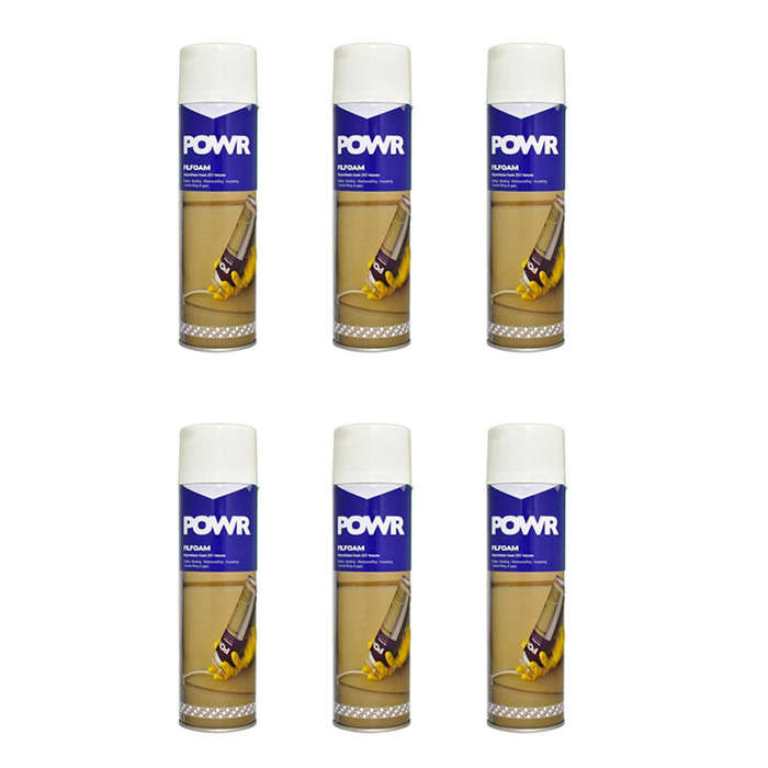 POWR Polyurethane Foam Filler (Filfoam) 500ml ( 6 Pack )