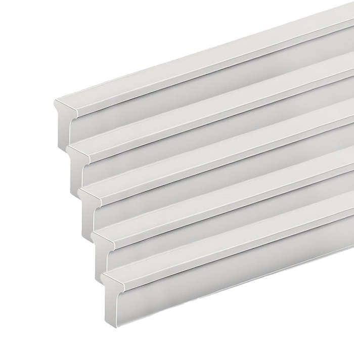 ROCO T Strip Cupboard Handle Brushed Nickel 600mm ( 5 Pack )