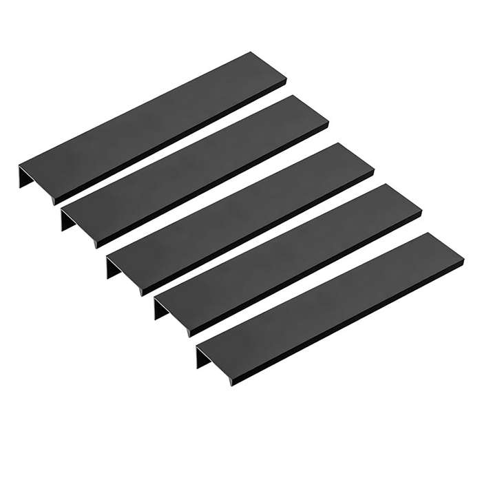 ROCO Cupboard  and Drawer Handle Cover Matt Black 96mm ( 5 Pack )