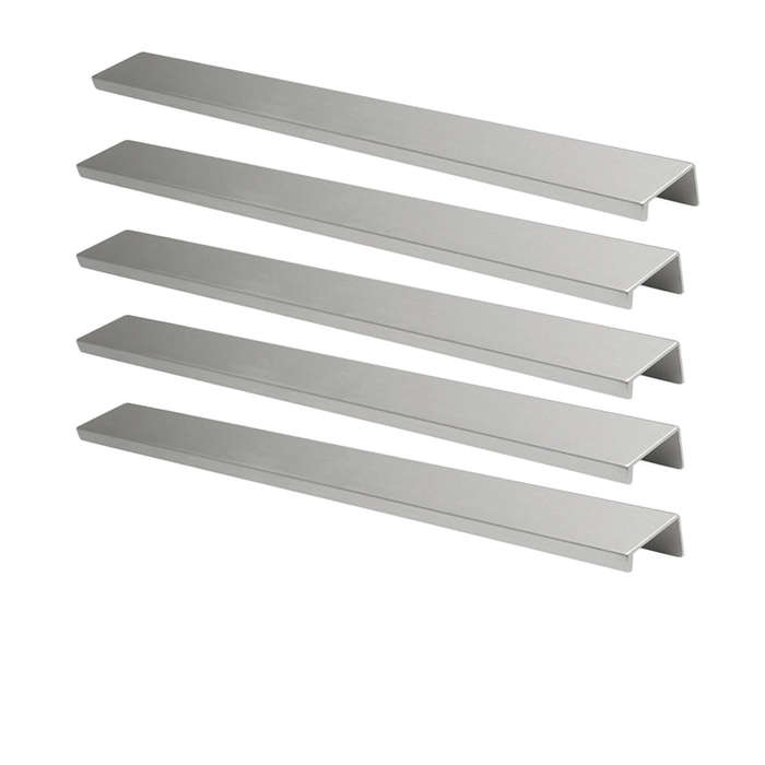 ROCO Cupboard Handle Cover Matt Silver 288mm ( 5 Pack )