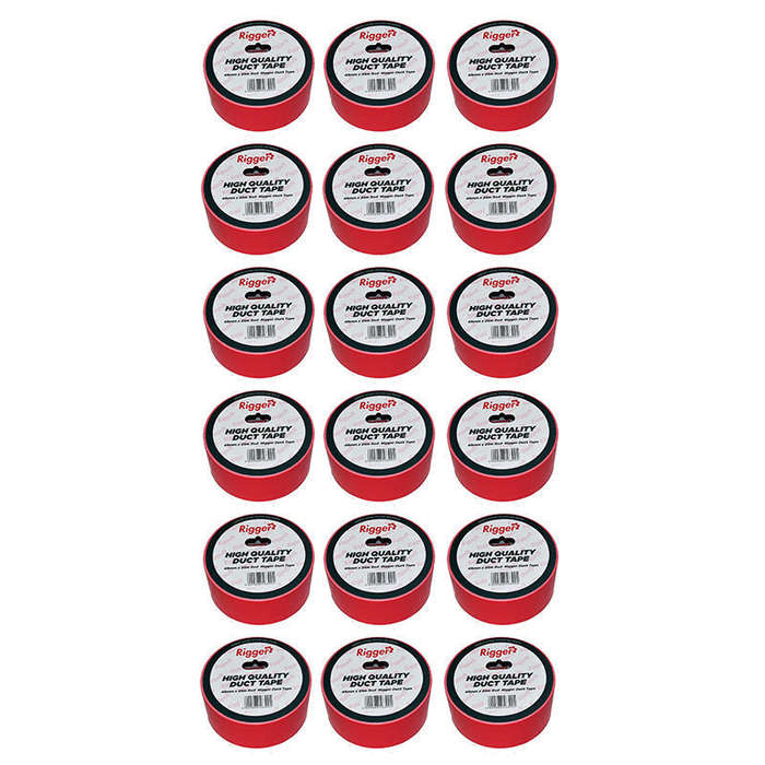RIGGER Duct Tape Red 48mm x 25 MT ( 18 Pack )