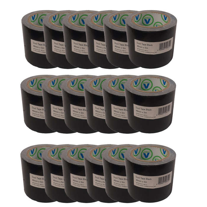 AVAST Duct Tape Black 48mm x 5m ( 18 Pack )