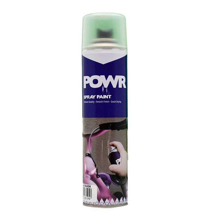 POWR Spray Paint STD 300ml Tin Clear Laquer