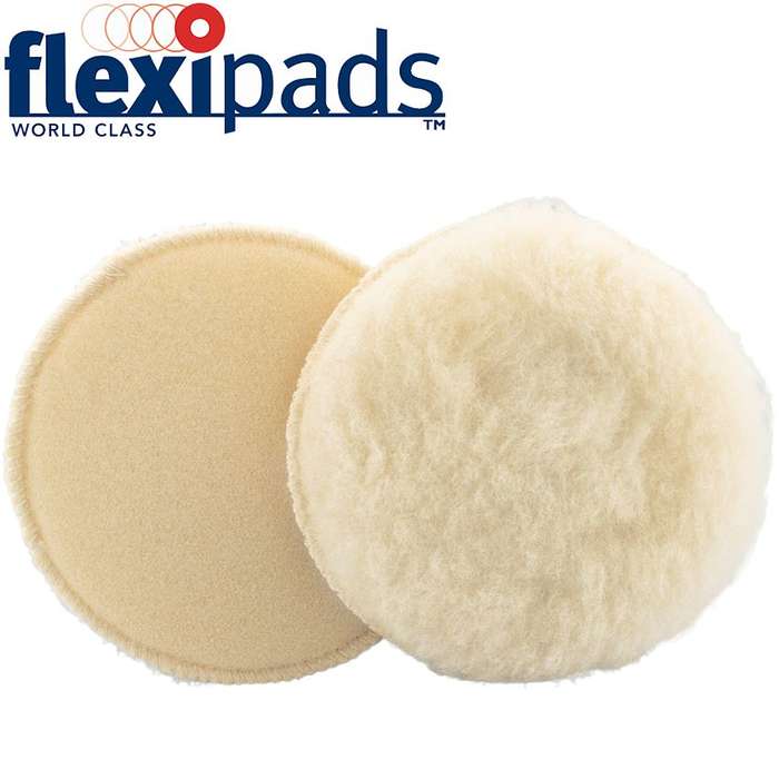 Flexipads 125Mm Wool Pad With Hook And Loop -