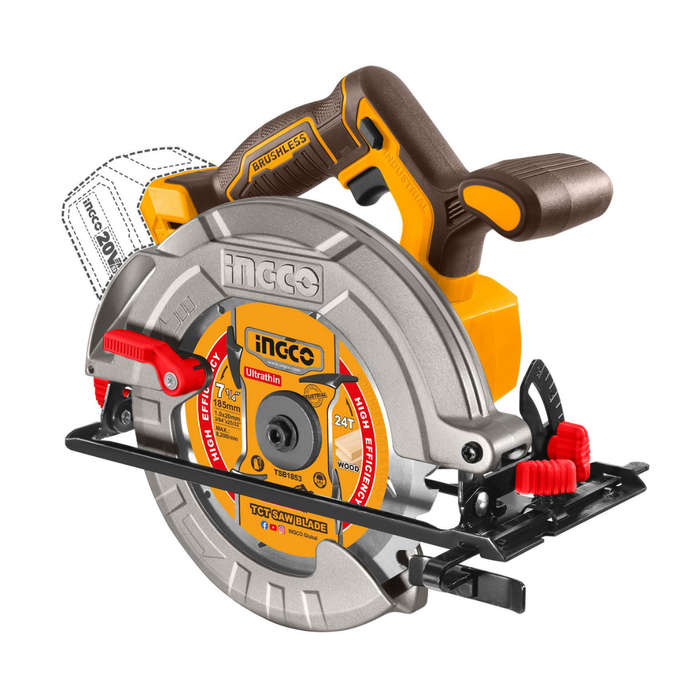 Ingco Cordless Circular Saw 185Mm 20V (Tool only)