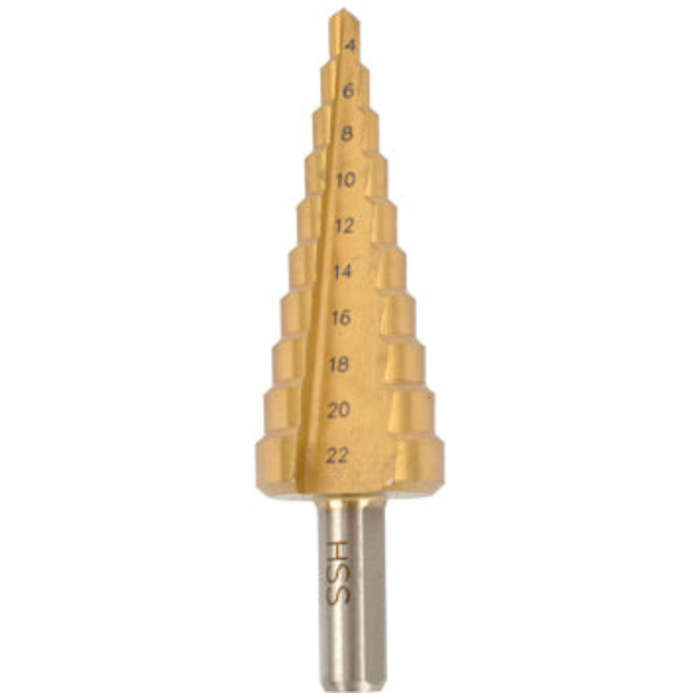 Special - Tork Craft Step Drill Hss 4-22Mm X 2Mm -
