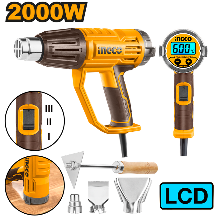 Ingco Heat Gun Digital 2000w -