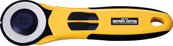 Olfa Rotary Cutter 45Mm Blade C/W Safety Slide -