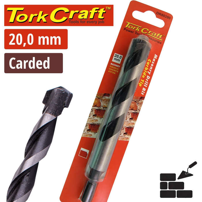 Tork Craft Drill Bit Masonry/Concrete  20Mm 1/Card -