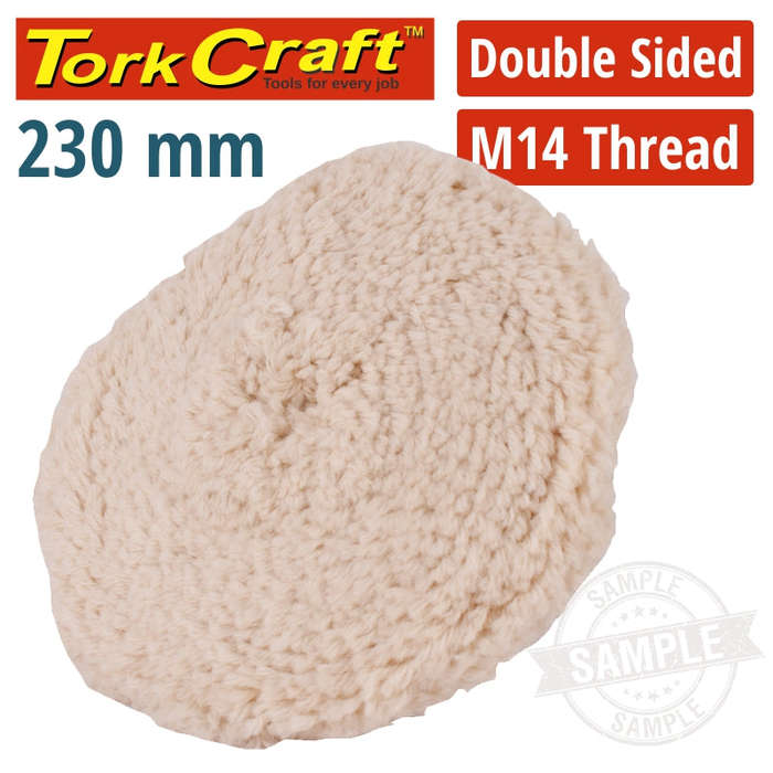 Tork Craft Double Sided Wool Buff 9' 230Mm With M14 Thread
