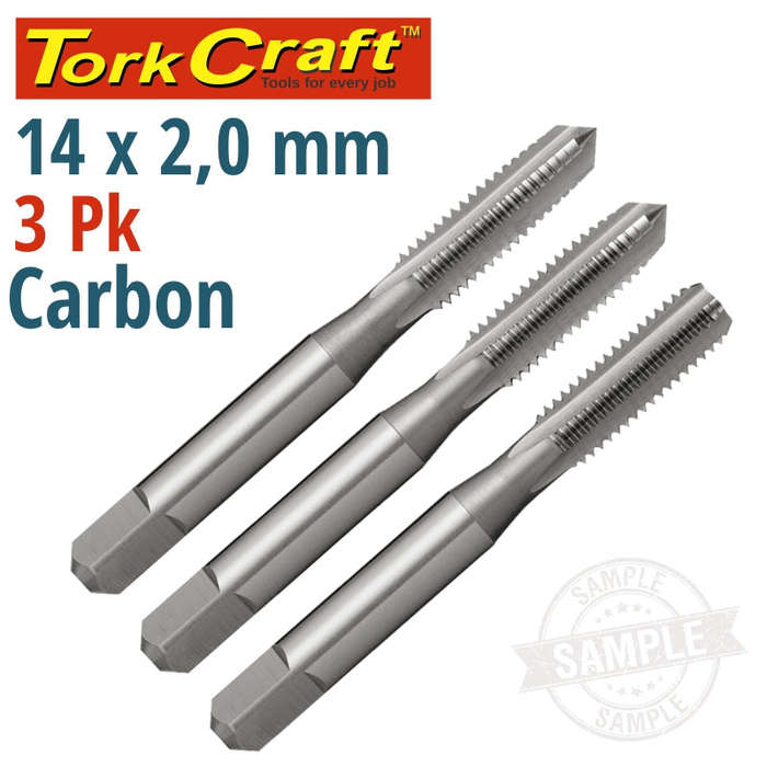 Tork Craft Taps Carb.Steel 14X2.00Mm 3/Pk -