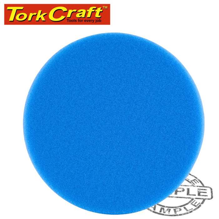 Tork Craft Foam Pad Hook And Loop Blue Sponge 150Mm 6' Heavy  Polishing -