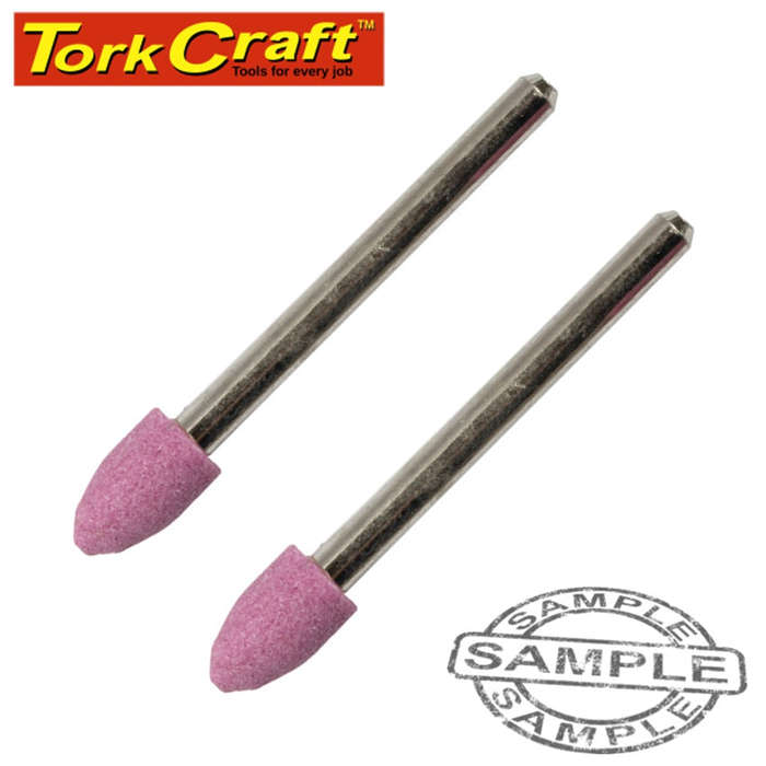 Tork Craft Mini Grinding Stone 6.4Mm Cyl./Cone 3.2Mm Shank -
