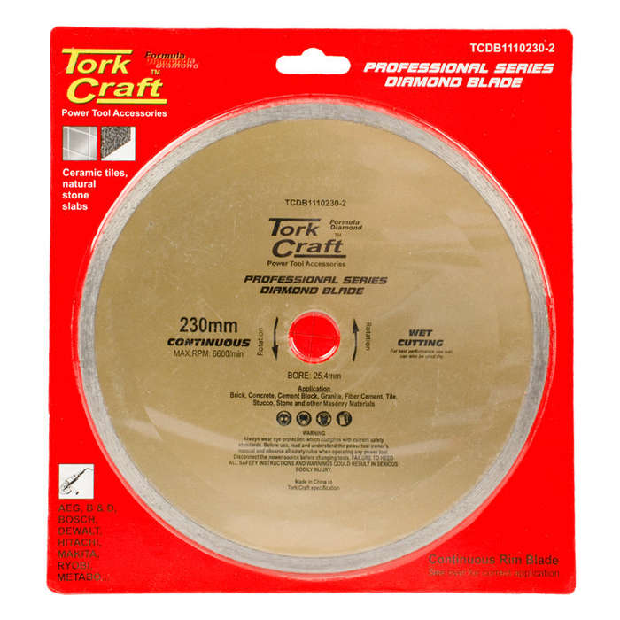 Tork Craft Diamond Bld.230X25.4 Cont.Rim -