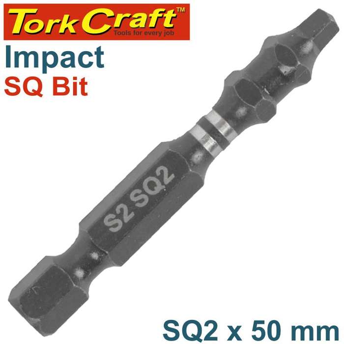 Tork Craft Impact Square Recess Pwr Bit No.2X50Mm Bulk -