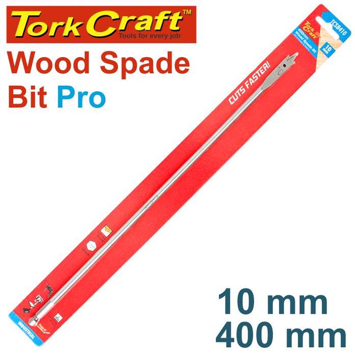 Tork Craft Spade Bit Pro Series 10Mm X 400Mm -