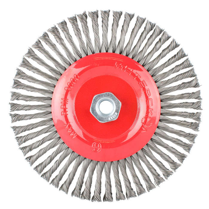 Tork Craft Wire Wheel Brush Single Section Twisted Stinger 175Mmxm14 Blister -