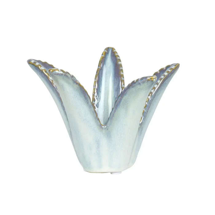 Candle Holder - Aloe Ceramic Dark
