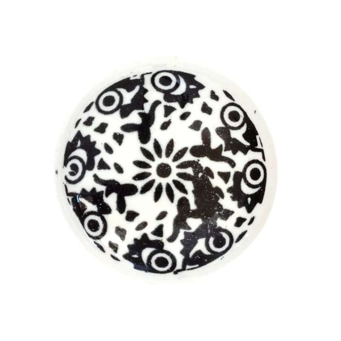 Ceramic Knob - Black Flat