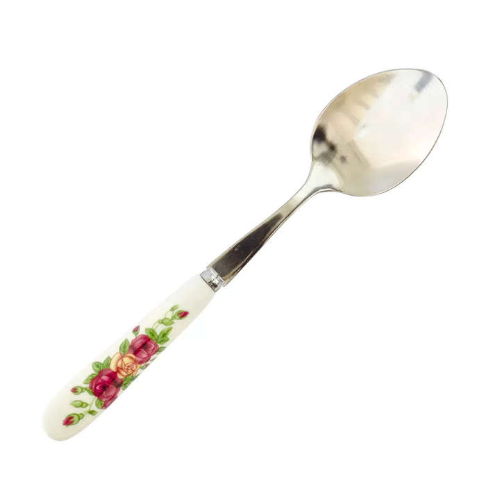 Ceramic Teaspoon - Roses