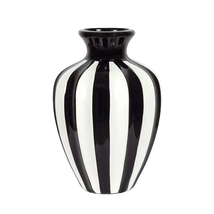 Ceramic Vase -  Black & White 25.5cm