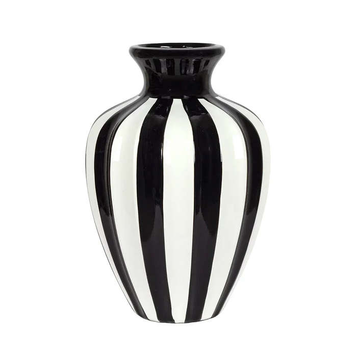 Ceramic Vase -  Black & White 25.5cm