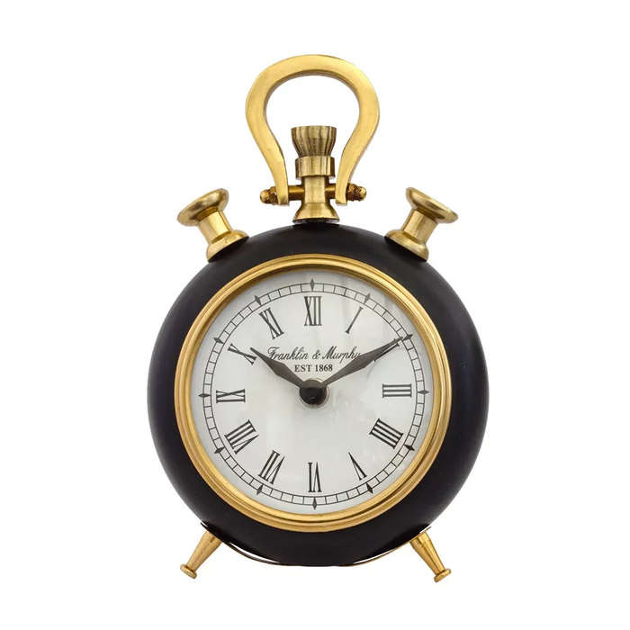 Clock - Gold & Black