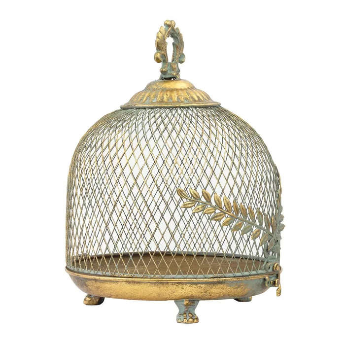 Dome - Gold Metal Fern 28cm