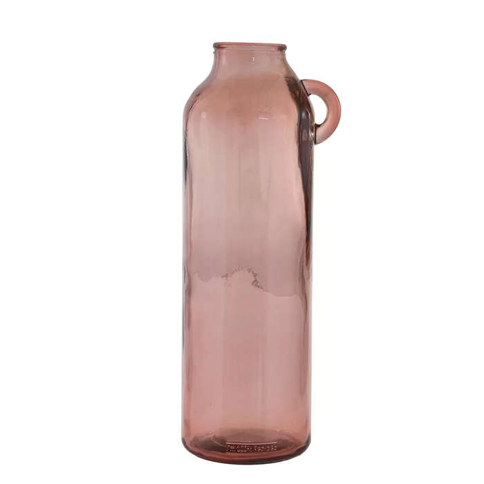 Glass Vase - Recycled Material Pink 45cm